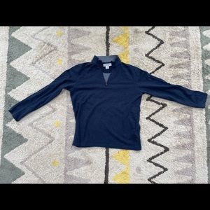 Mizze + Main 1/4 Zip Sweater, blue, mens